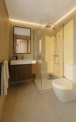 Shower, hair dryer, towels - GuestReady - Estudio super acogedor en Madrid (Madrid)