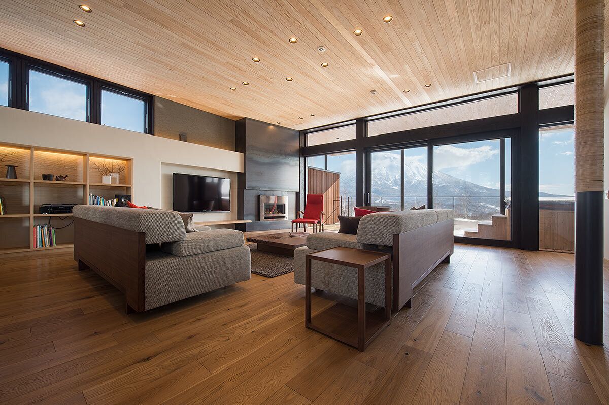 Luxury Chalet, Balcony, Mountain View | Living area