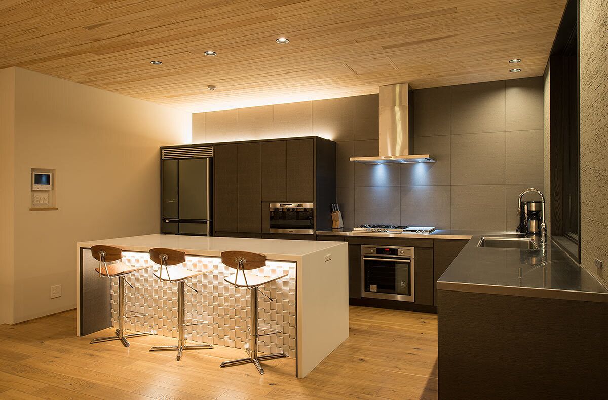 Luxury Chalet, Balcony, Mountain View | Private kitchen