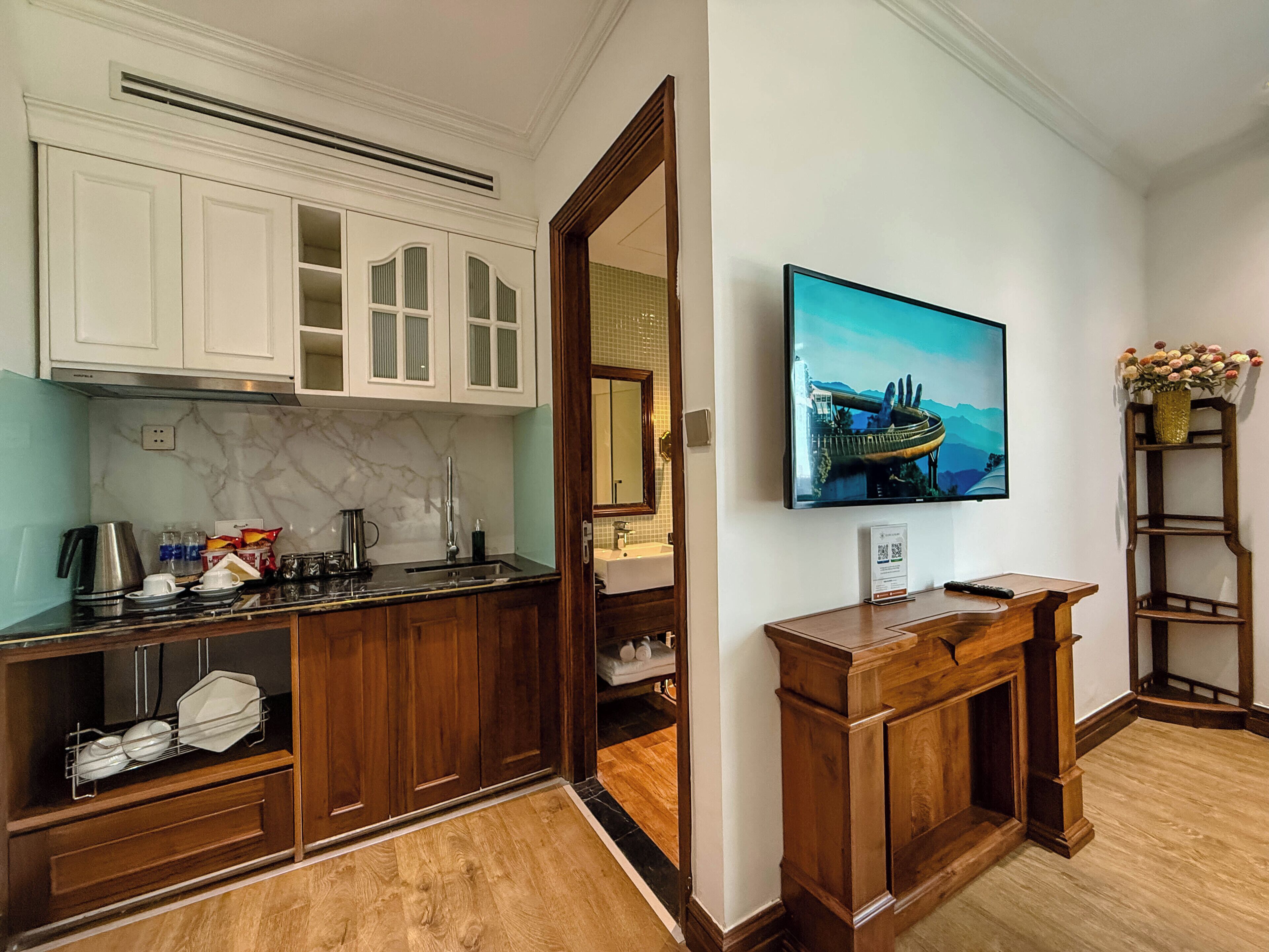 Premier Double Room, River View | Minibar, desk, laptop workspace, blackout curtains