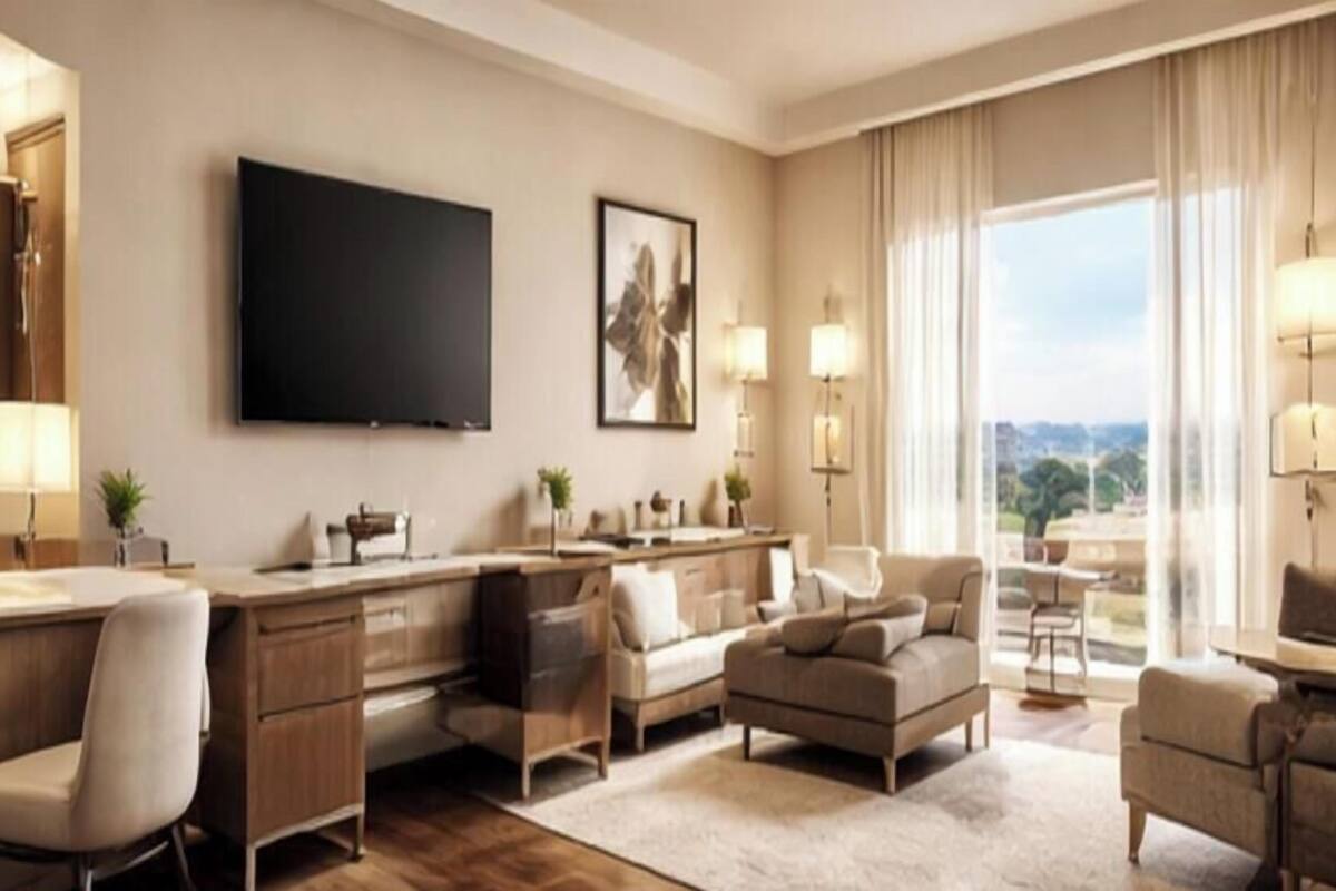 クラシック ダブルルーム | リビング エリア