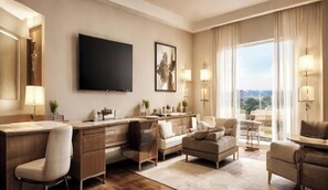 Quarto casal clássico | Área de estar