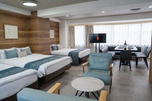 Deluxe Apartment, 1 Bedroom, City View | Blackout drapes, free WiFi, bed sheets - Ebisu City Stay (Tokyo)
