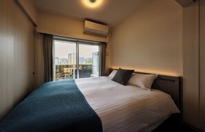 Double Room | Free WiFi, bed sheets - Residence Hotel Hakata Sumiyoshi (Fukuoka)