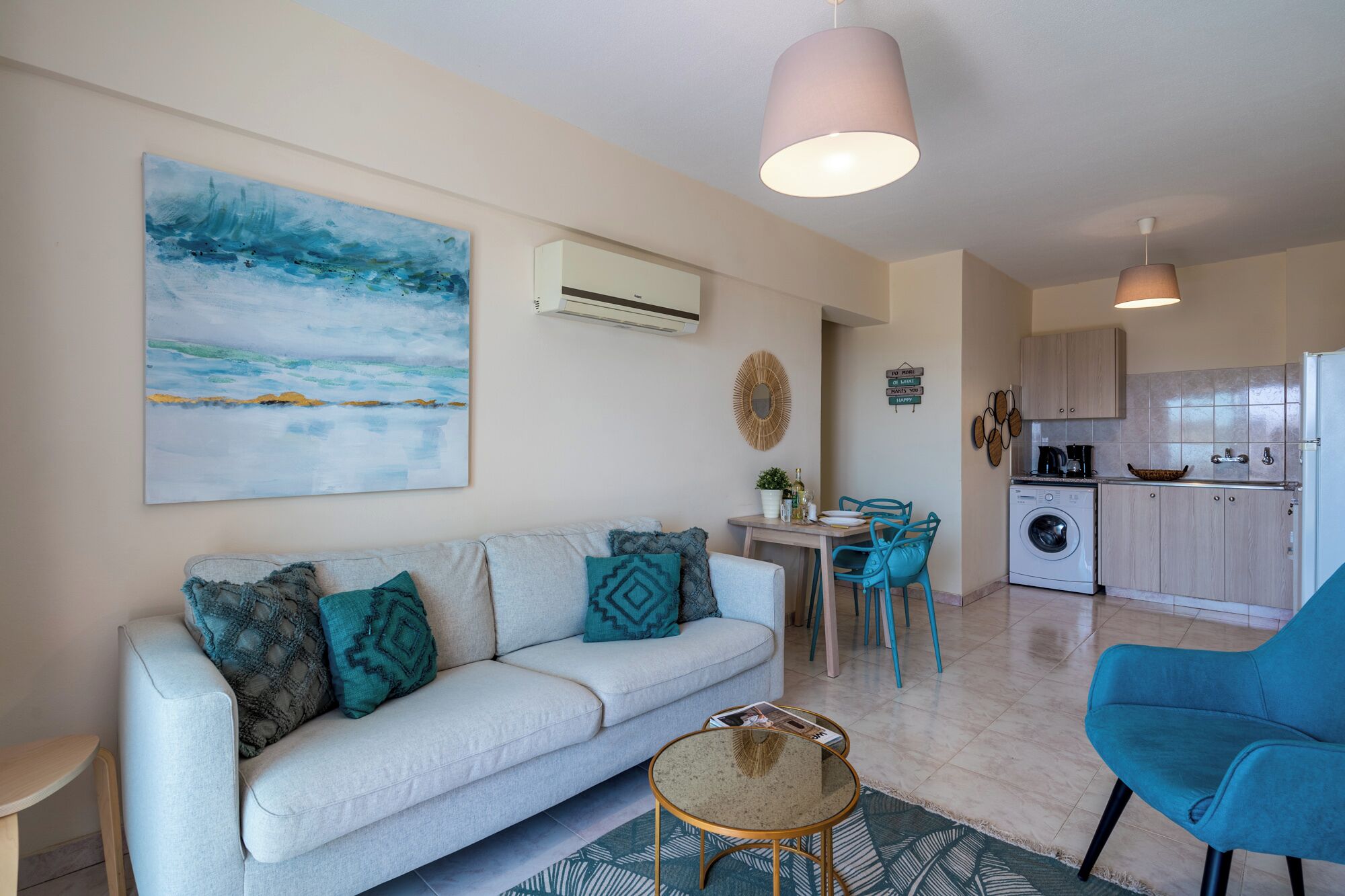 Apartamento, 2 quartos, cozinha, vista para a cidade | Área de estar | Smart TV, Netflix, serviços de streaming