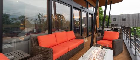 Chalet, Balkon, Bergblick | Balkon