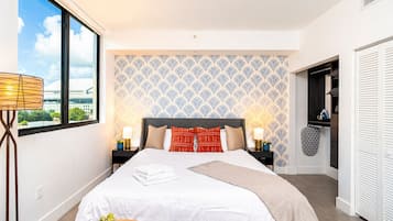 1 bedroom, iron/ironing board, travel crib, WiFi (free)