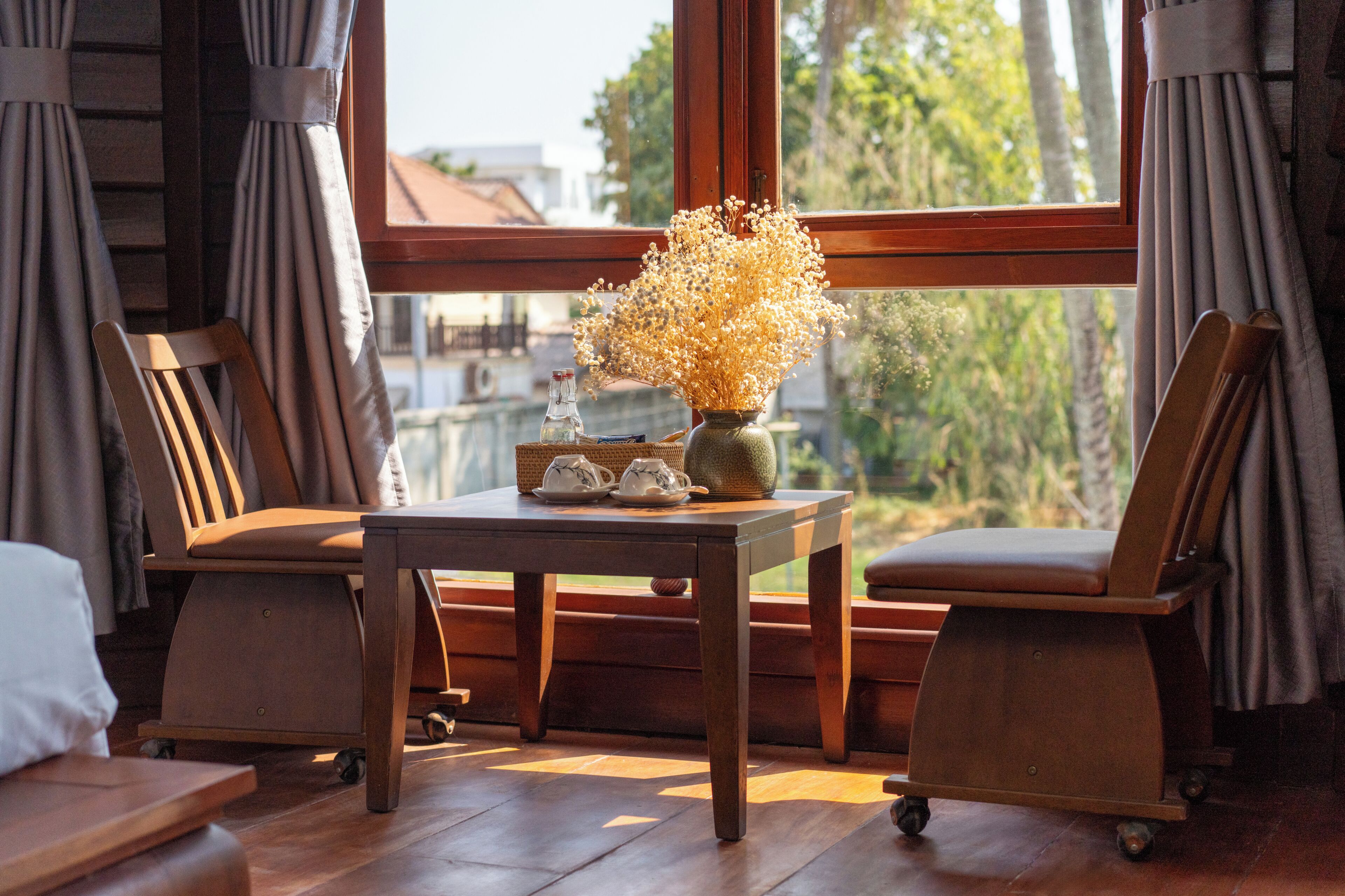 Superior Double Room, Balcony, River View | Desk, laptop workspace, blackout drapes, soundproofing