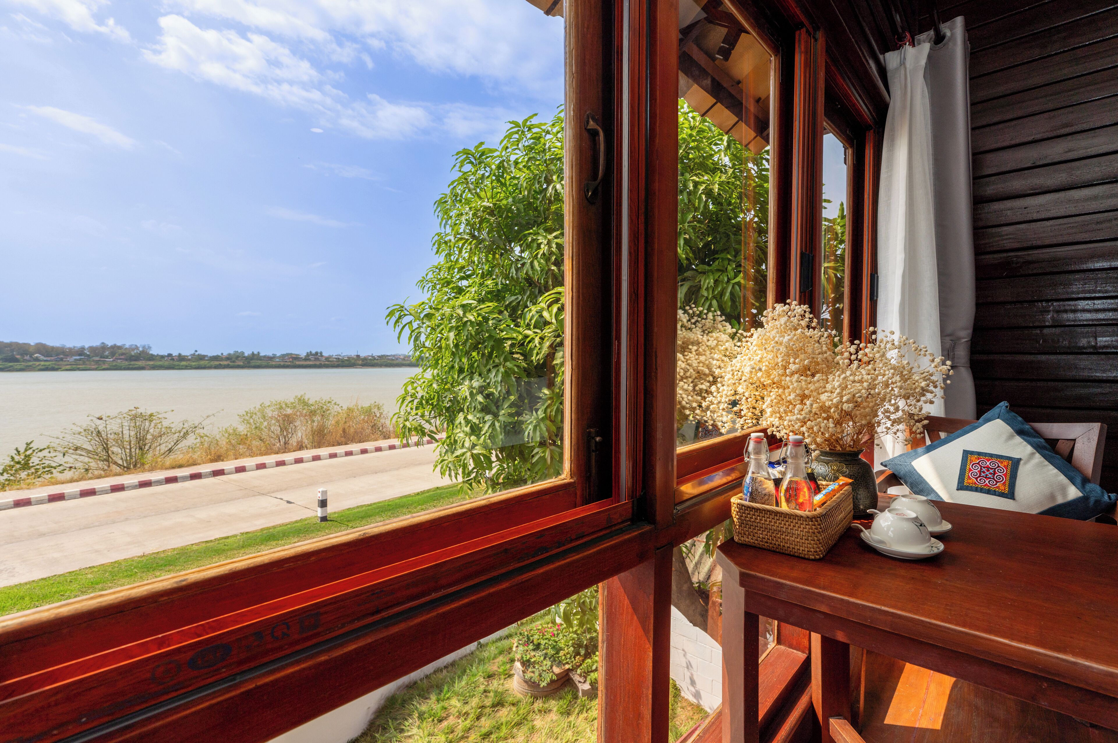 Deluxe-Doppelzimmer, Balkon, Flussblick | Ausblick vom Zimmer