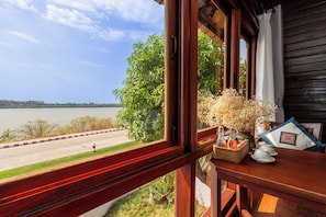 Deluxe Double Room, Balcony, River View | View from room