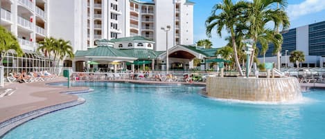 A heated pool