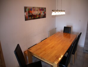 Comfort Apartment, 4 Bedrooms | Dining - Sunny Chalet in Veysonnaz for 10 Guests (Veysonnaz)