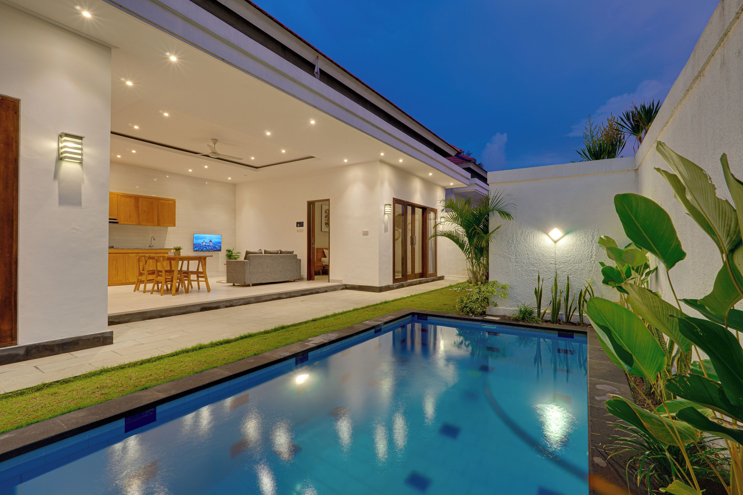 Villa, vista piscina | Piscina privata