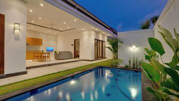 Villa, vista piscina | Piscina privata