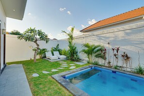 Villa, vista piscina | Vista dalla camera