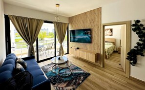 Apartment, 2 Bedrooms, Accessible, Patio | Living room - Modern 2bdrm Apt Lagoon-style Beach Downtown (Punta Cana)