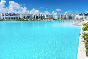 Apartment, 2 Bedrooms, Accessible, Patio | Pool - Modern 2bdrm Apt Lagoon-style Beach Downtown (Punta Cana)