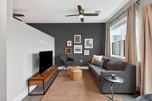 Living area - Hillsboro Village Studio + Balcony | Near Vanderbilt, Belmont, Music Row (Nashville)