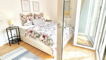 1 bedroom, iron/ironing board, travel crib, free WiFi