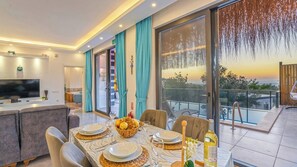 Dining - Private Villa sahin-2 pool heater available (Kaş)