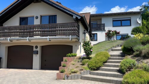 Holiday Apartment 'Maarträumchen in Gillenfeld' with Balcony and Wi-Fi
