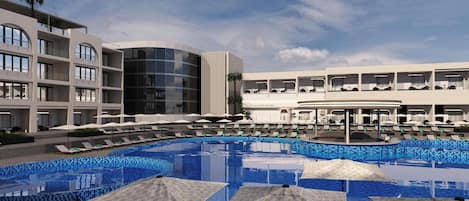 2 outdoor pools