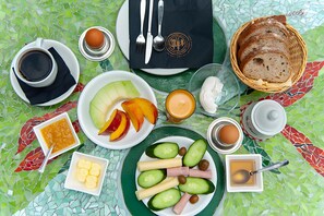 Breakfast meal - Room 15 at Pagali Hotel with King Bed (Órmos Aiyialís)