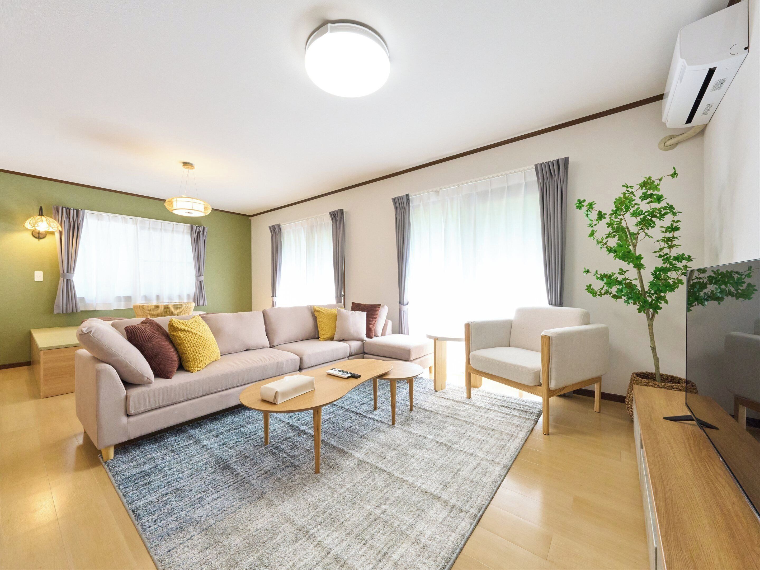Superior Apartment, 3 Bedrooms, Non Smoking (maisonette) | Living area | 50-inch flat-screen TV with digital channels