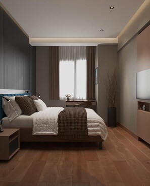 Deluxe Double or Twin Room, Balcony, City View