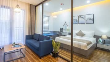 Departamento, 1 habitación, balcón | Escritorio, espacio para trabajar con laptop y wifi gratis