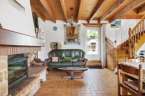 TV, fireplace, table tennis