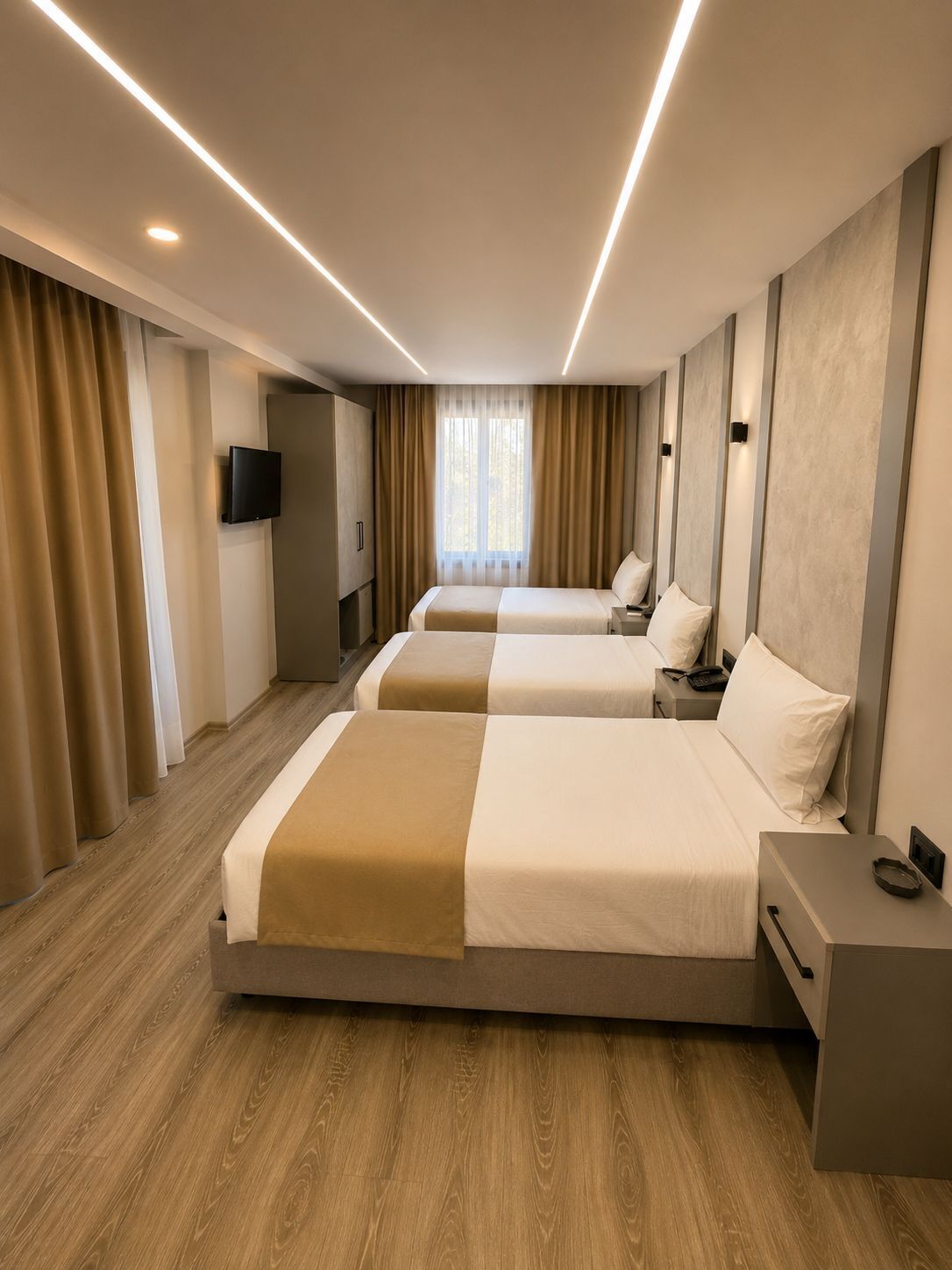 Classic Triple Room, Balcony, City View | Individually decorated, desk, laptop workspace, free WiFi