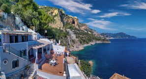 Exterior - Clifftop Residence with Coastal Panoramas - Sea View Terrace (Conca dei Marini)