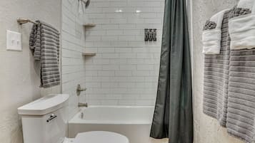 Hair dryer, towels