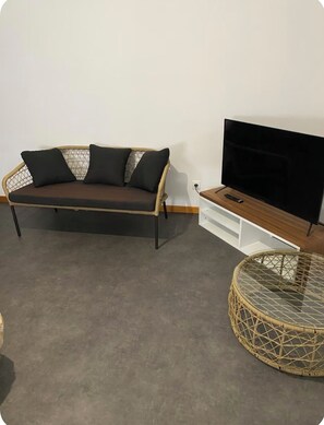 Living area - Quiet apartment with terrace (Rambervillers)