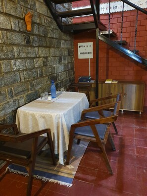 Dining - the 'Farm Estate Social' Colonial House in Nature (Alakabelalu)