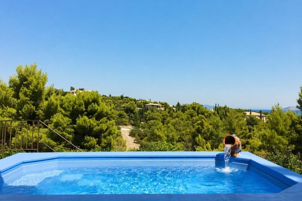 Private Swimming Pool with Panoramic Views over the Lush Green Countryside