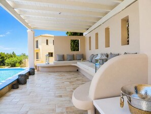 Terrace/patio - Porto Cheli 4Bedroom Villa Plunge Pool & SeaView 1 (Kosta)