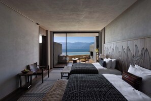 Suite Supérieure, patio, vue lac