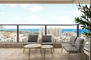 Interior - Luxury 4BR | Panoramic Sea-View Balcony | Mamad (Bat Yam)