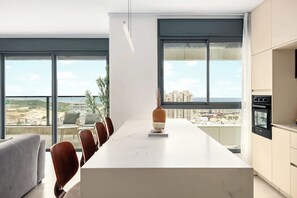 Interior - Luxury 4BR | Panoramic Sea-View Balcony | Mamad (Bat Yam)