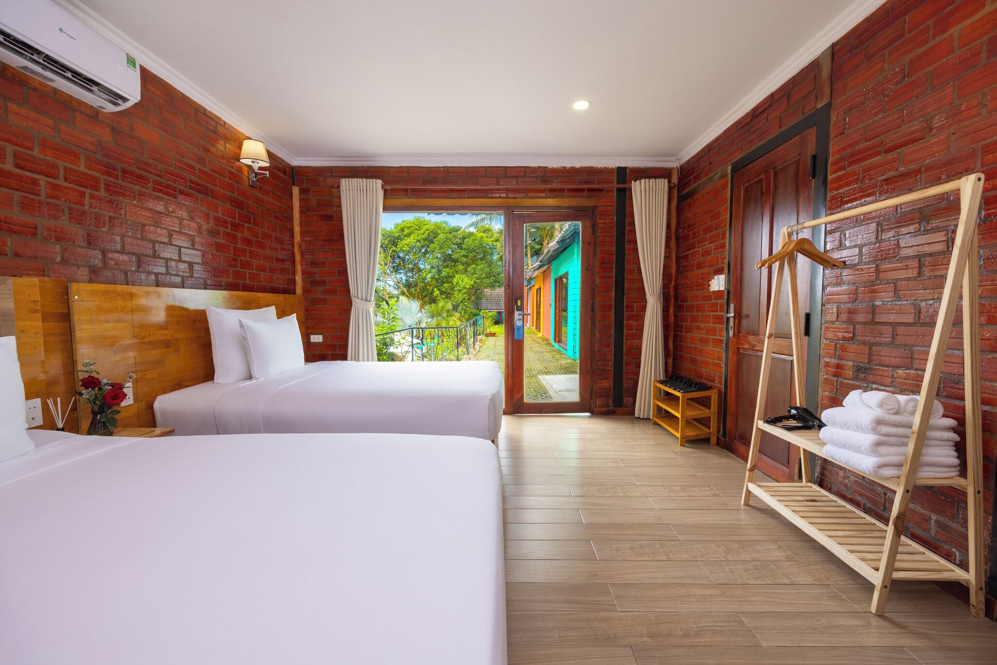 Family Bungalow, Pool View | Desk, laptop workspace, free WiFi