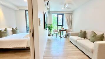 In-room safe, blackout curtains, iron/ironing board, free WiFi