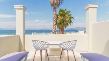 Triple Room, Balcony, Sea View | Beach/ocean view