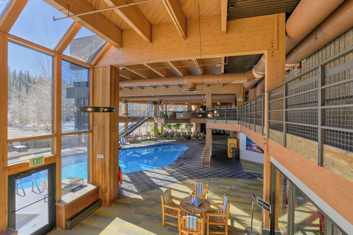 A heated pool