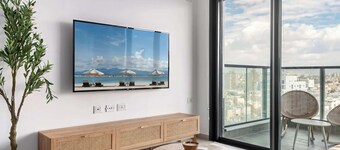 Premium 2BR | Steps to Beach • Balcony • Mamad