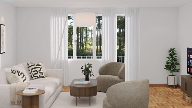 Living area - Stylish 2-Bedroom Apartment with Stunning Views of Zurich - Tilia 41 (Zürich)