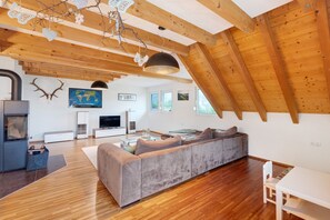 Fernseher, Kamin