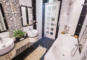 Apartment, 2 Bedrooms, Smoking, City View | Bathroom - Chic Getaway With Private Terrace in Sidi Bou Said (Sidi Bou Said)