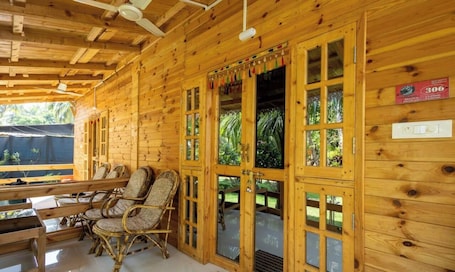 Deluxe Triple Room | Terrace/patio. Rockit Cafe And Stay